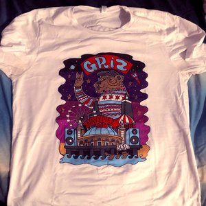 White GRiZ Navy Pier 2016 tour shirt